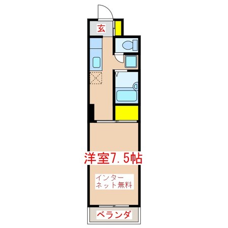 サンハイツ天保山　Ｈ棟の物件間取画像